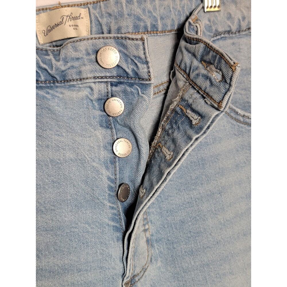 Womens Universal Thread High Rise 90s Straight Light Wash Denim Jeans Sz: 17R - Picture 4 of 16